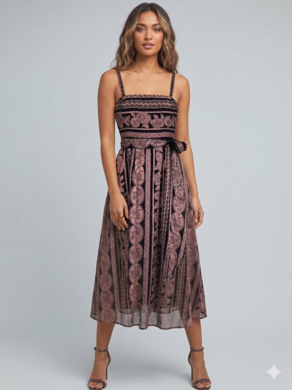 Anthropologie Jardin Jacquard Midi Dress By Vanessa Virginia, Women’s Sz. 6